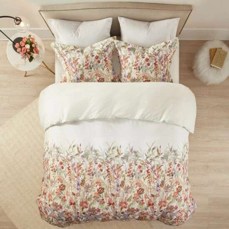 Wholesale Hot Sale Madison Park Fiona Cotton Printed Duvet Cover Set