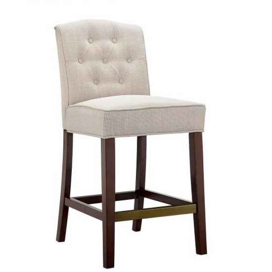 Best Best Reviews Of Madison Park Misha Tan Tufted Counter Stool