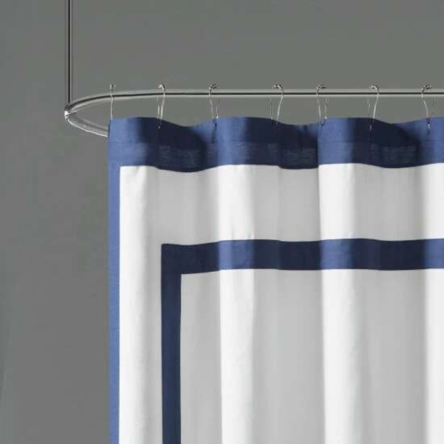 Online Best Pirce Madison Park Reed Cotton Shower Curtain