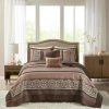 New New Madison Park Dartmouth / 5-Piece Jacquard Bedspread Set