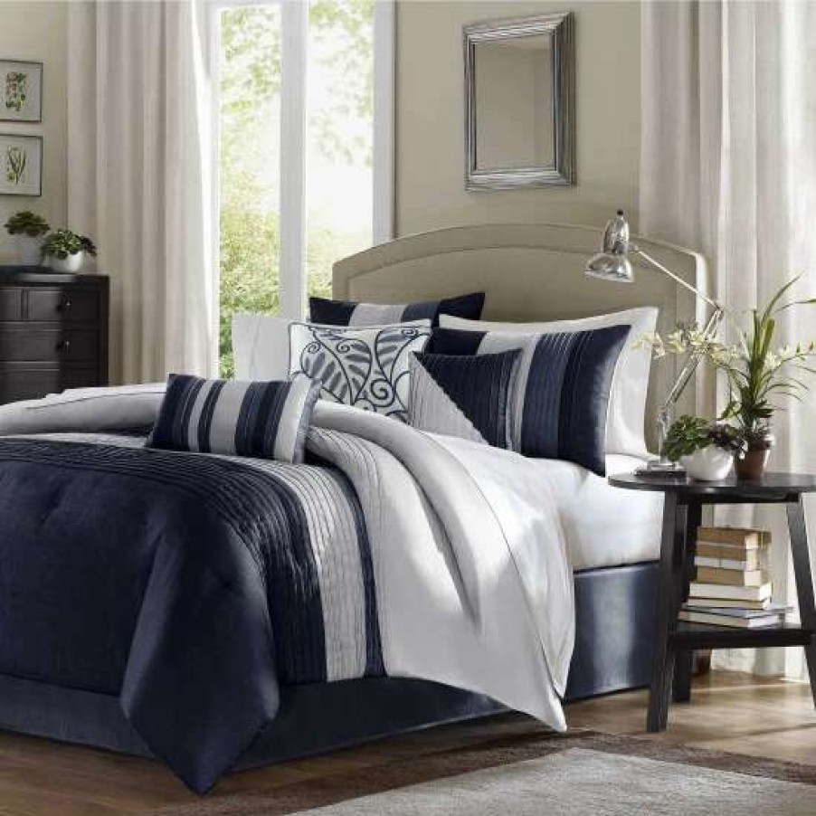 Online New Madison Park Amador Navy Comforter Set