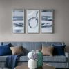 Hot Best Pirce Madison Park Grey Surrounding Printed Frame Canvas With Gel Coat And Silver Foil 3 Piece Set