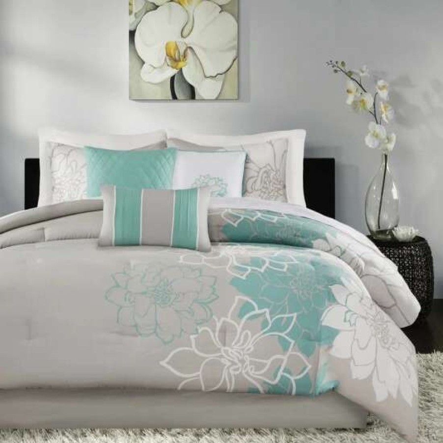 Wholesale Top 10 Madison Park Brianna Aqua Cotton Comforter Set