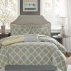 Online Outlet Madison Park Essentials Concord Grey/ Yellow Reversible Complete Comforter And Cotton Sheet Set