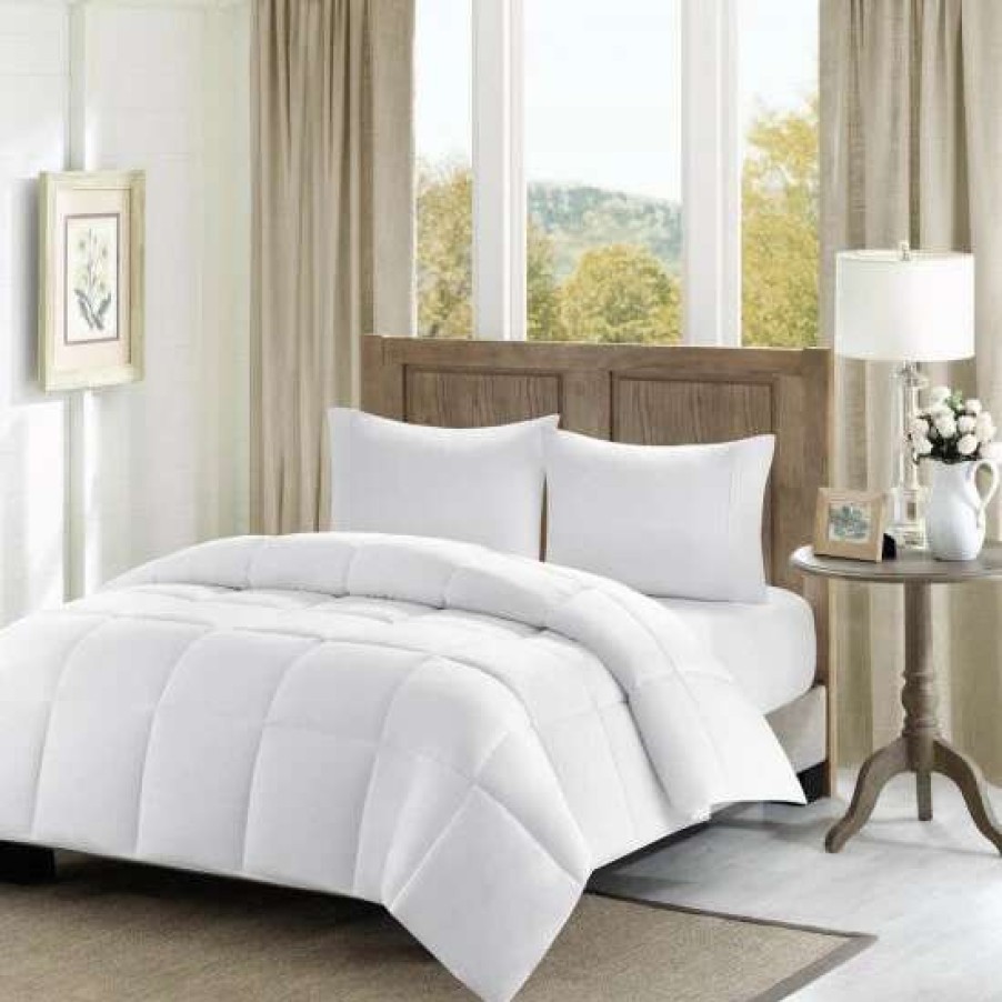 Online Coupon Madison Park Westport 300 Thread Count Cotton Percale Luxury Down Alternative Comforter