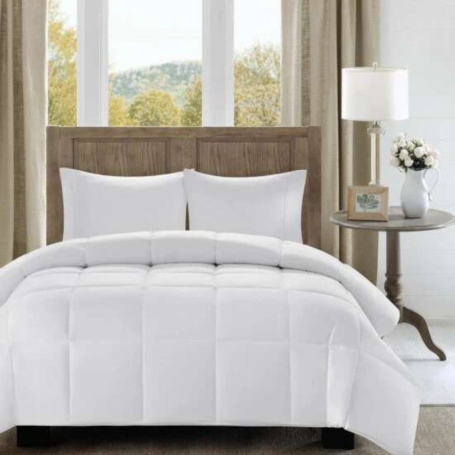 Online Coupon Madison Park Westport 300 Thread Count Cotton Percale Luxury Down Alternative Comforter