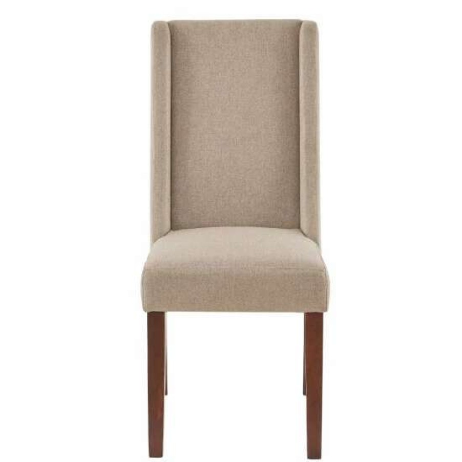 Wholesale Hot Sale Madison Park Victor Wing Dining Chairs (Set Of 2) 18.5 W X 27 D X 39.25 H (2) Taupe