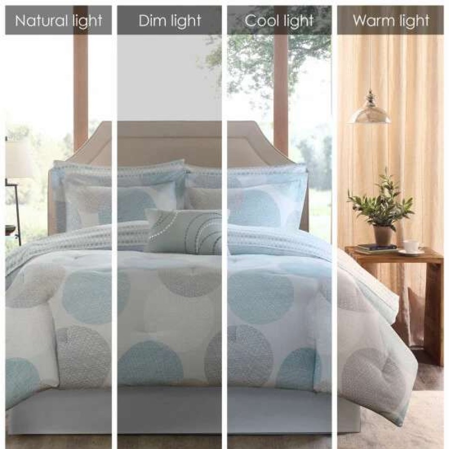 Wholesale Wholesale Madison Park Essentials Covina Aqua Complete Comforter Set With Cotton Bed Sheets