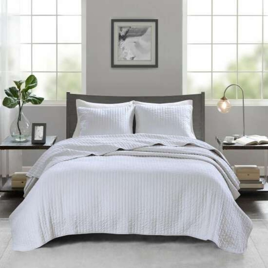 Wholesale Best Pirce Madison Park Jaxson Reversible Coverlet Set