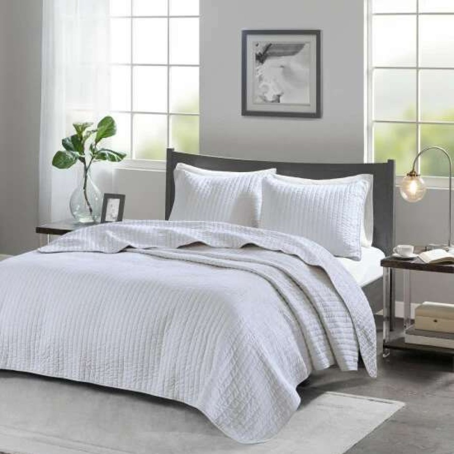 Wholesale Best Pirce Madison Park Jaxson Reversible Coverlet Set