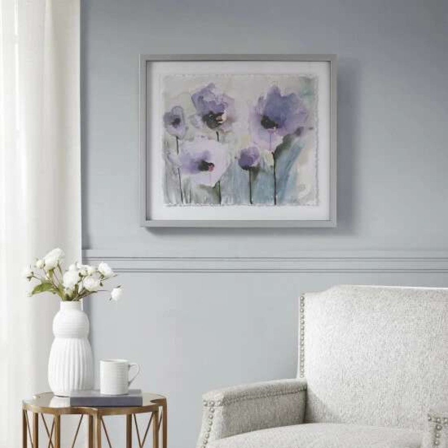 Wholesale Outlet Madison Park Lilac Blooming Spring Purple Framed Graphic