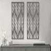 Hot Hot Sale Madison Park Florian Reclaimed Grey Carved Wall Panel Decor 2 Piece Set