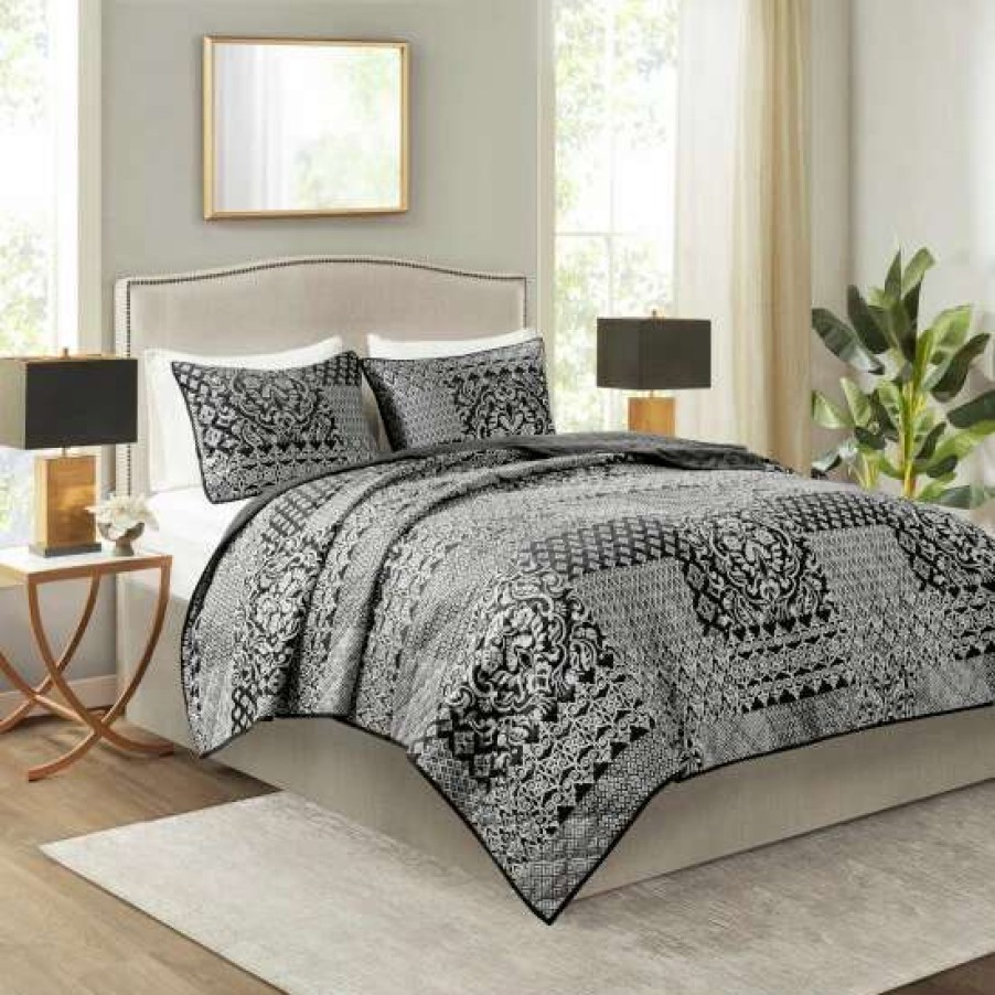 Best Buy Madison Park Paxton Reversible Jacquard Coverlet Set