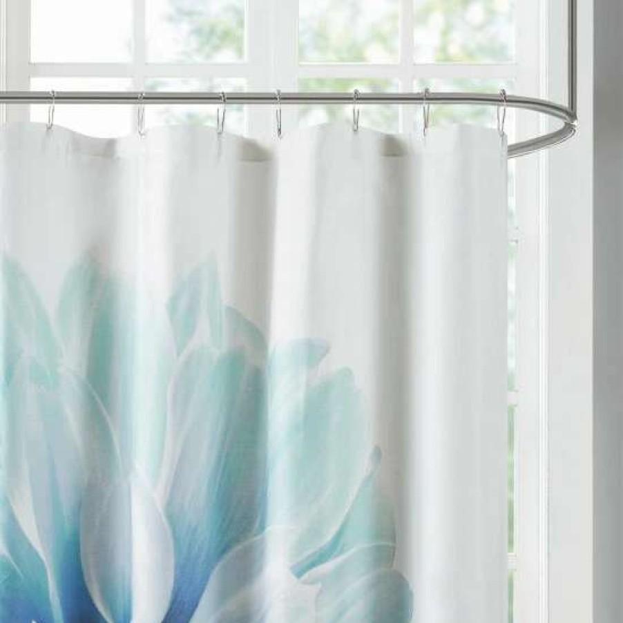 Clearance Buy Madison Park Quinn Printed Floral Cotton Shower Curtain