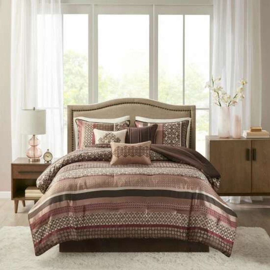 Wholesale Cheap Madison Park Dartmouth Comforter Set Red