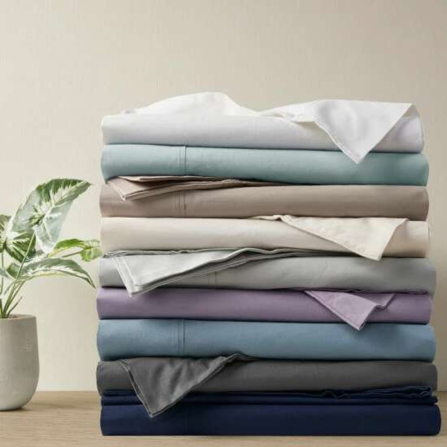 Online Deals Madison Park Peached Percale Cotton Peached Percale Sheet Set