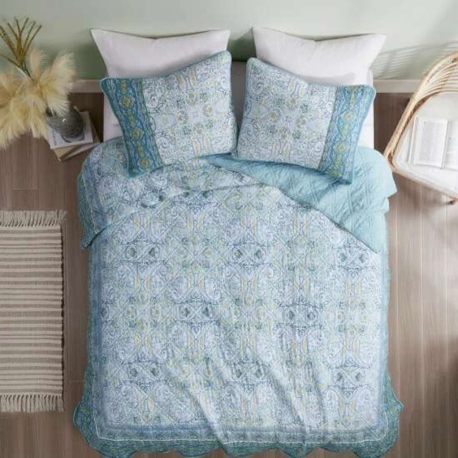 New Budget Madison Park Gaia Reversible Cotton Coverlet Set