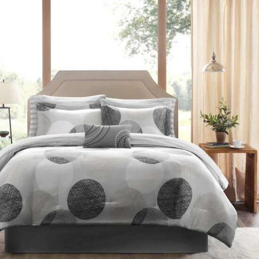 New Wholesale Madison Park Essentials Glendale Complete Comforter Set With Cotton Bed Sheets