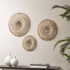 Hot Flash Sale Madison Park Ella Neutral Corn Leaves Wrapped Metal Wall Decor 3 Piece Set