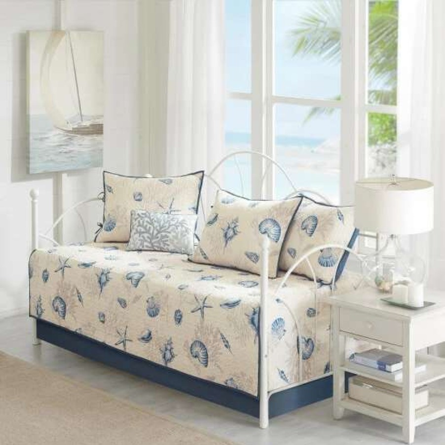 Online Promo Madison Park Nantucket Blue 6-Piece Daybed Set