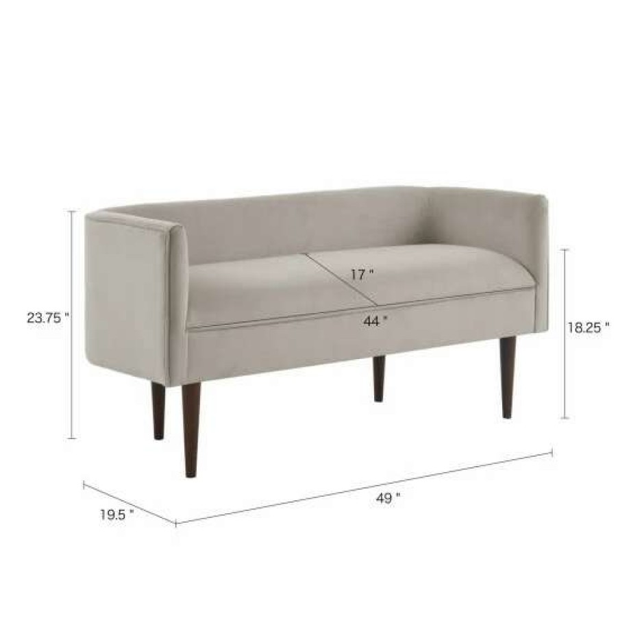 Online Cheapest Madison Park Lovisa Cream Accent Bench