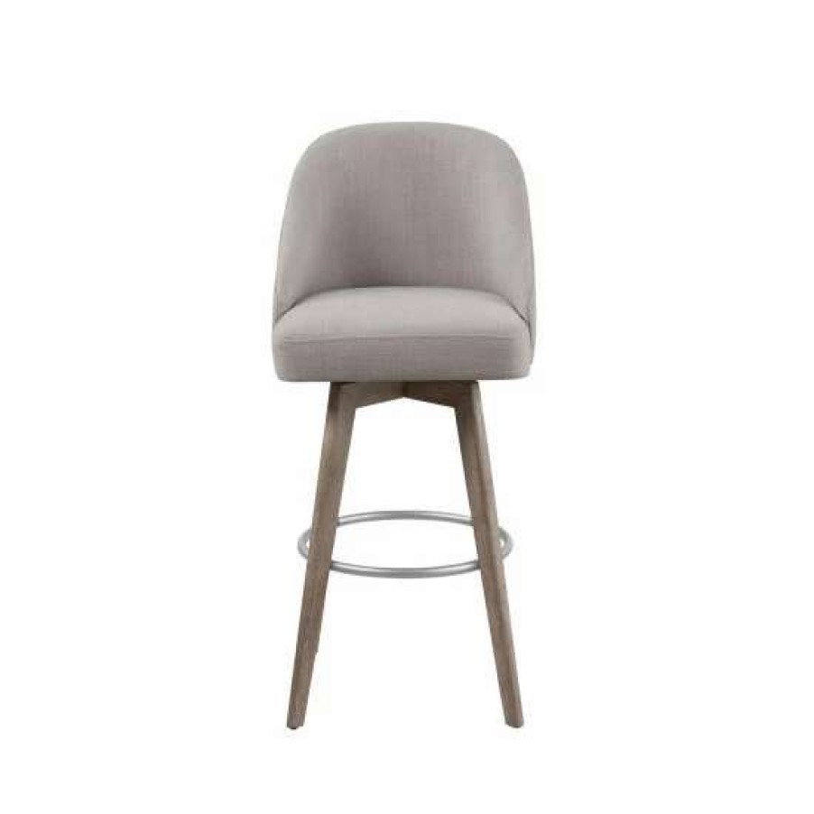 Hot Brand New Madison Park Walsh Upholstered Bar Stool With 360 Degree Swivel Seat