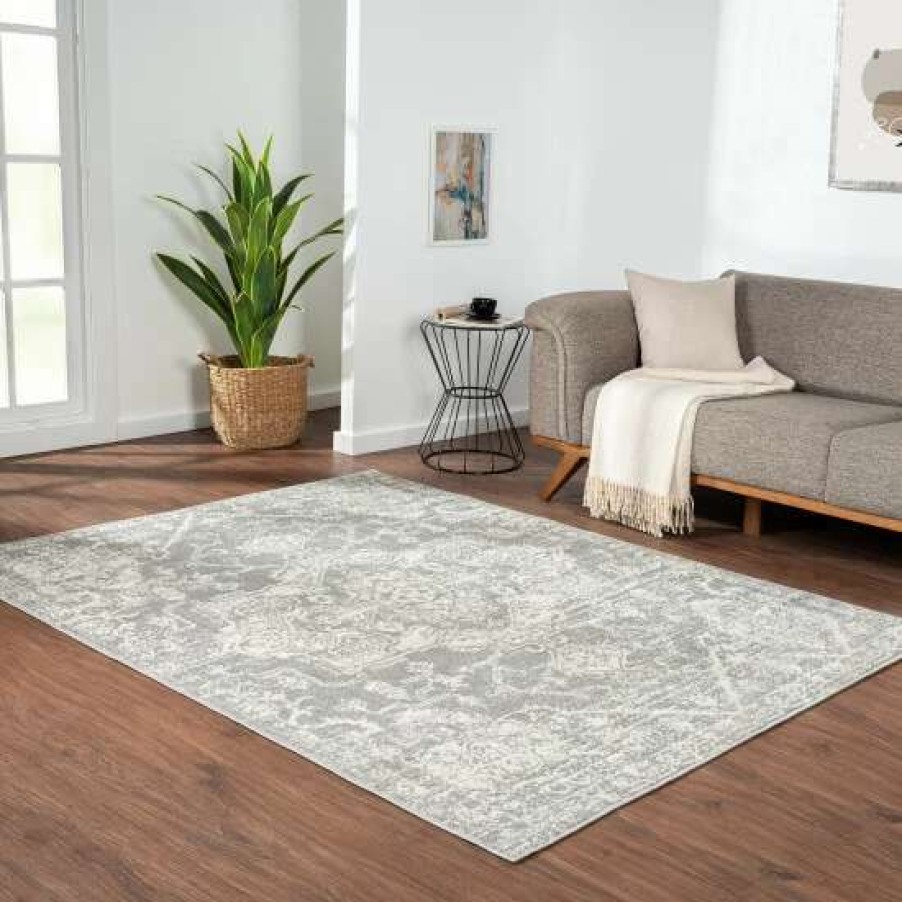 Clearance Deals Madison Park Caroline Distressed Medallion Woven Area Rug