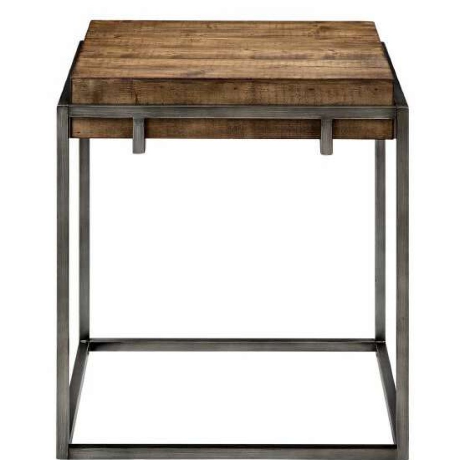 Best Deals Madison Park Harrison Reclaimed Natural End Table