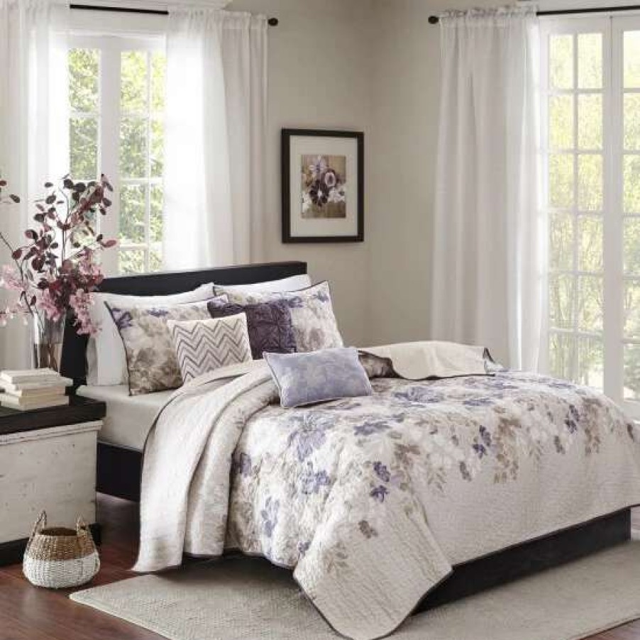 Online Brand New Madison Park Piper Reversible 6-Piece Coverlet Set