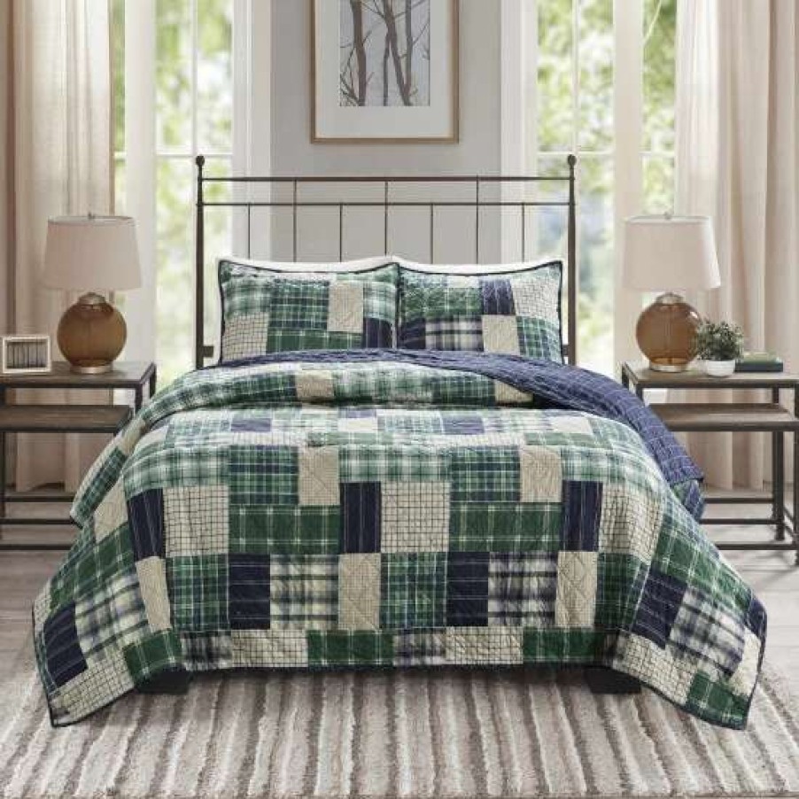 Wholesale Discount Madison Park Heavenly Reversible Printed Coverlet Set