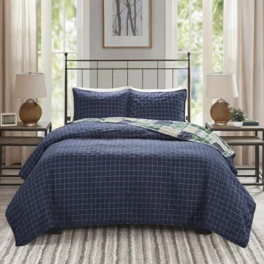 Wholesale Discount Madison Park Heavenly Reversible Printed Coverlet Set