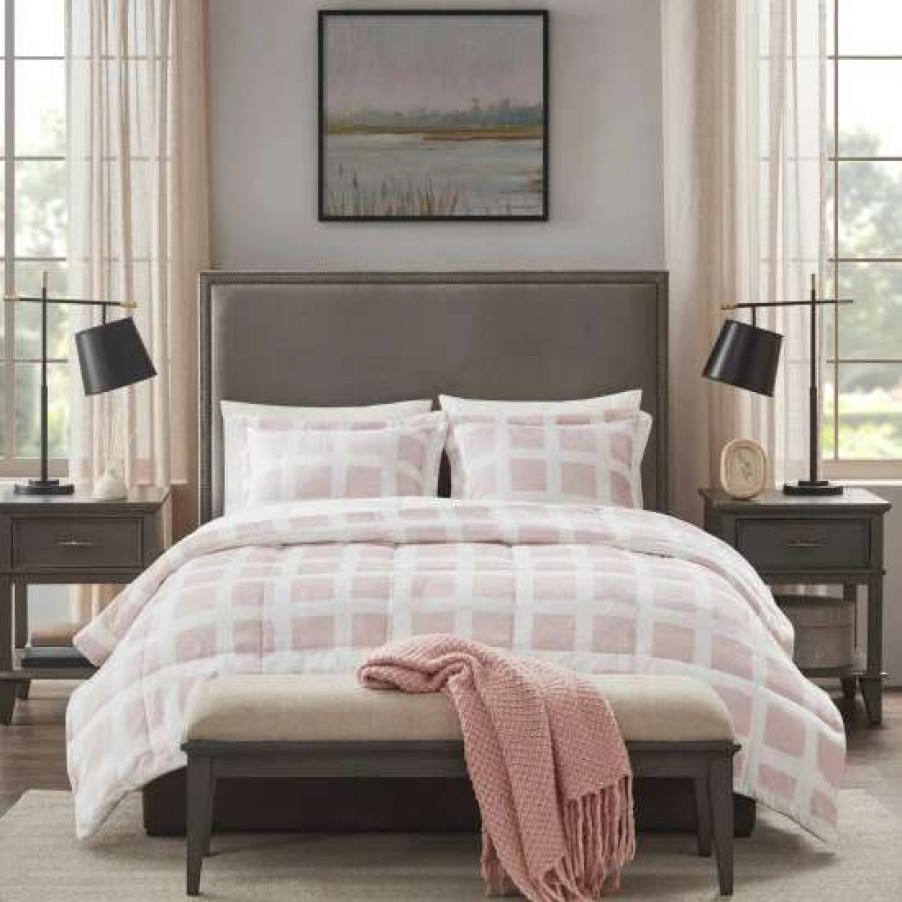 Wholesale Promo Madison Park Mills Reversible Plush Comforter Set